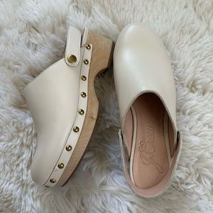 J. Crew leather clogs